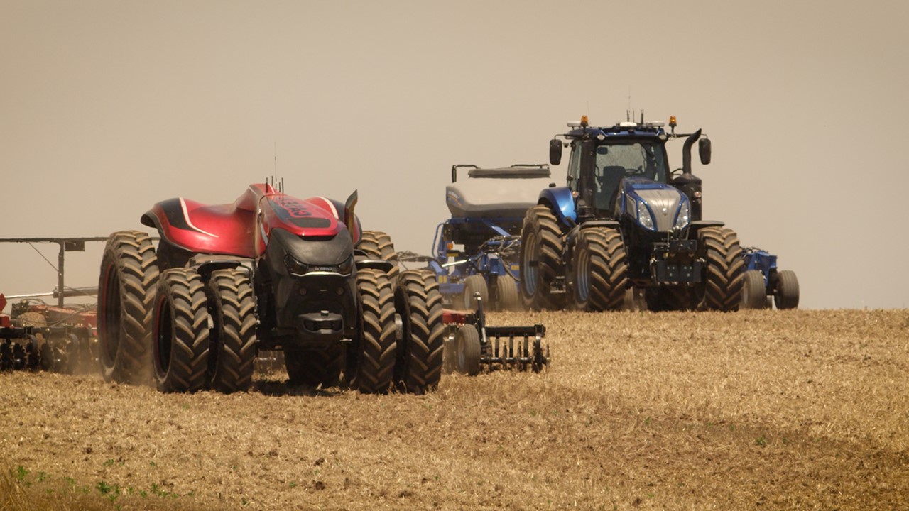 The autonomous tractor concept from CNH Industrial brand Case IH and New Holland Agriculture