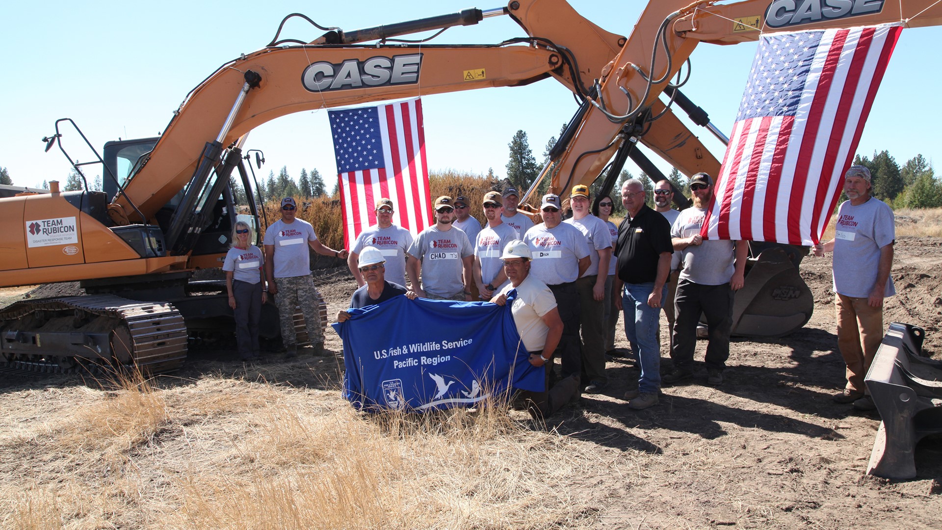 CASE Construction Equipment and Central Machinery provided equipment and product/training support to Team Rubicon
