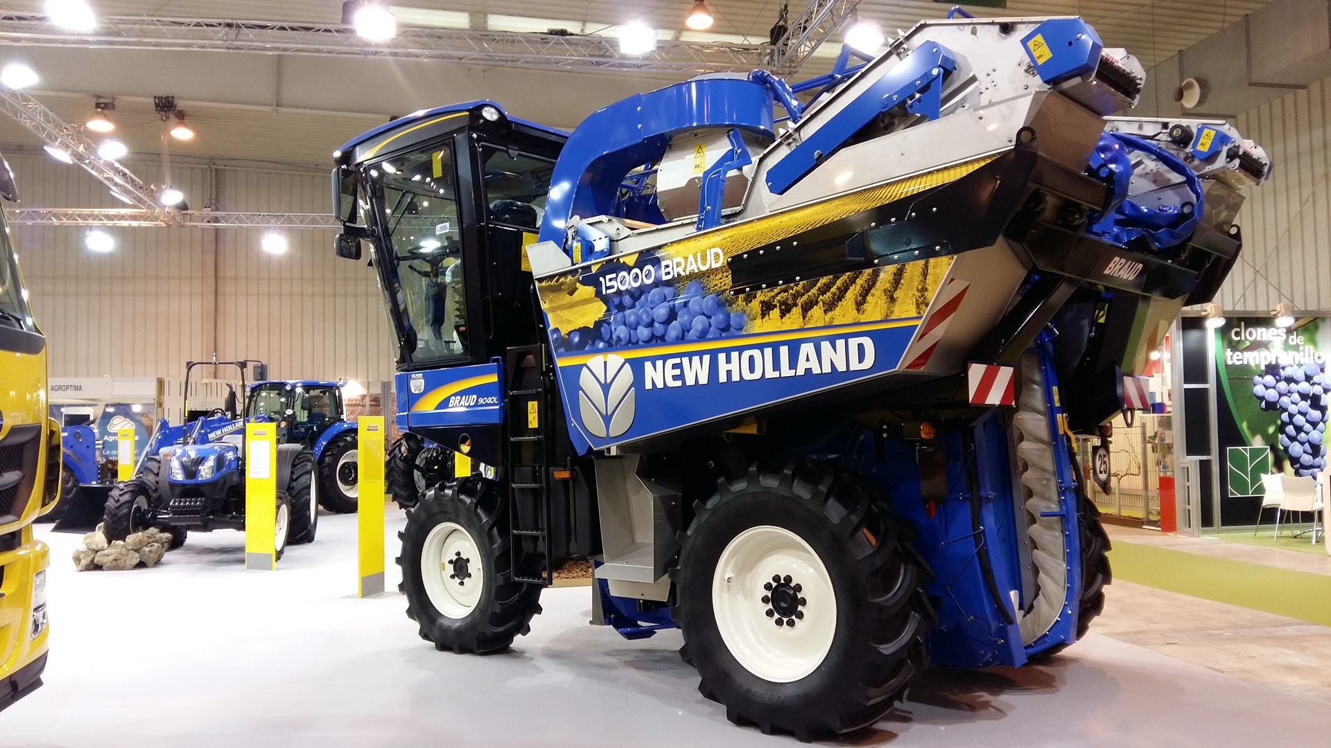 New Holland Agriculture celebrates as the 15,000th Braud grape harvester rolls off the production lines