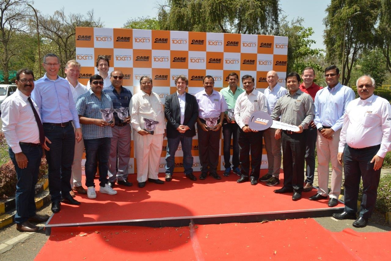 Ceremony at CASE Construction Equipment India to mark 10,000th vibratory soil compactor