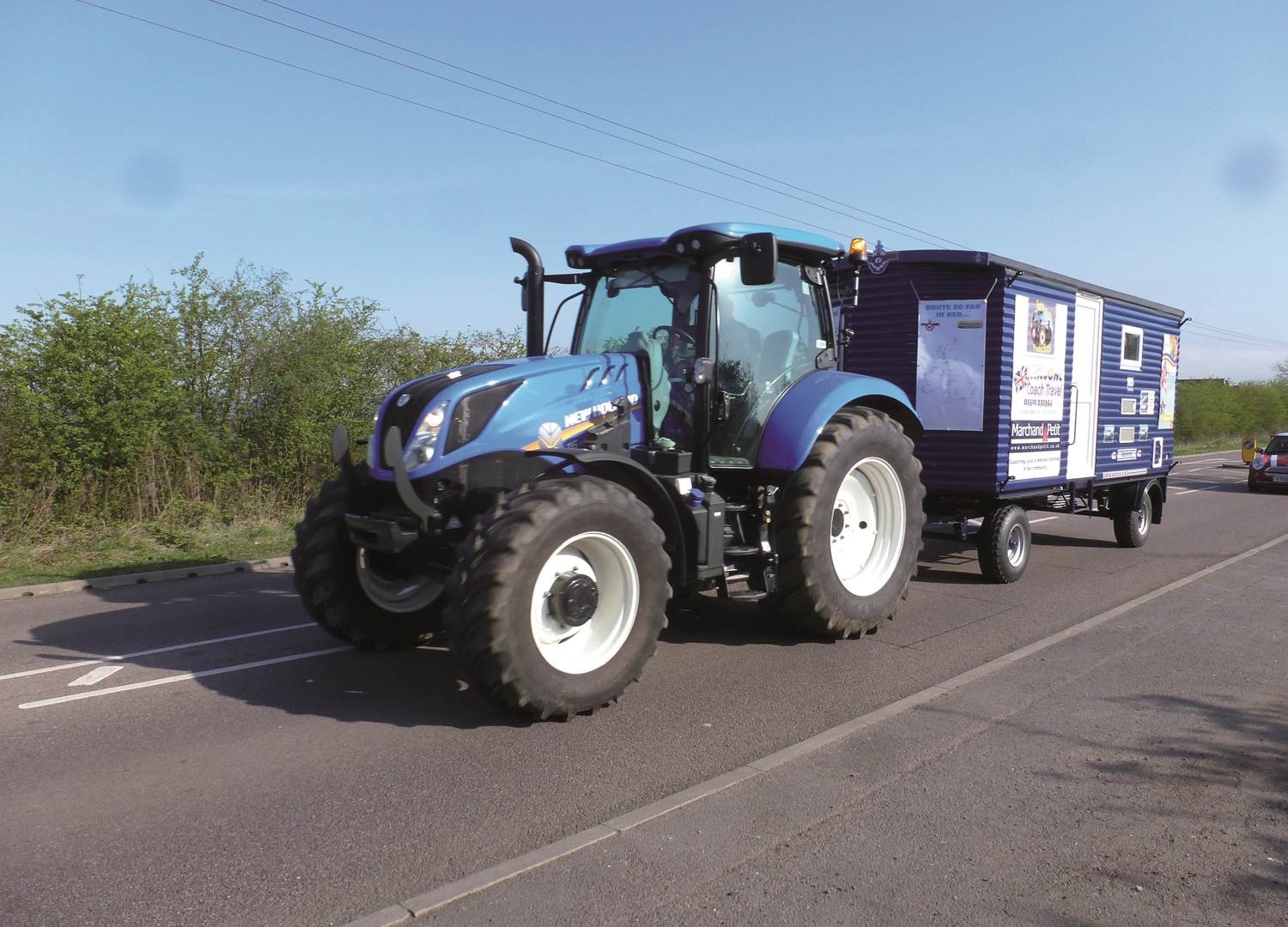 New Holland tractors on 5000 mile Blue Force Coastline Tractor Challenge