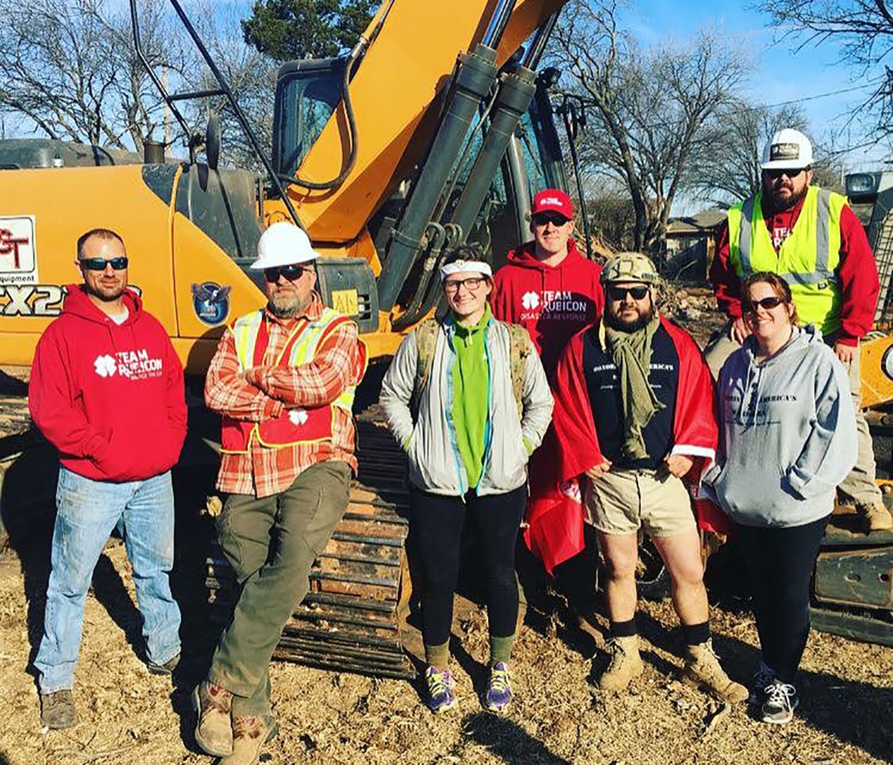 CASE Construction Equipment dealer OCT Equipment donated the use of a compact track loader and excavator to Team Rubicon