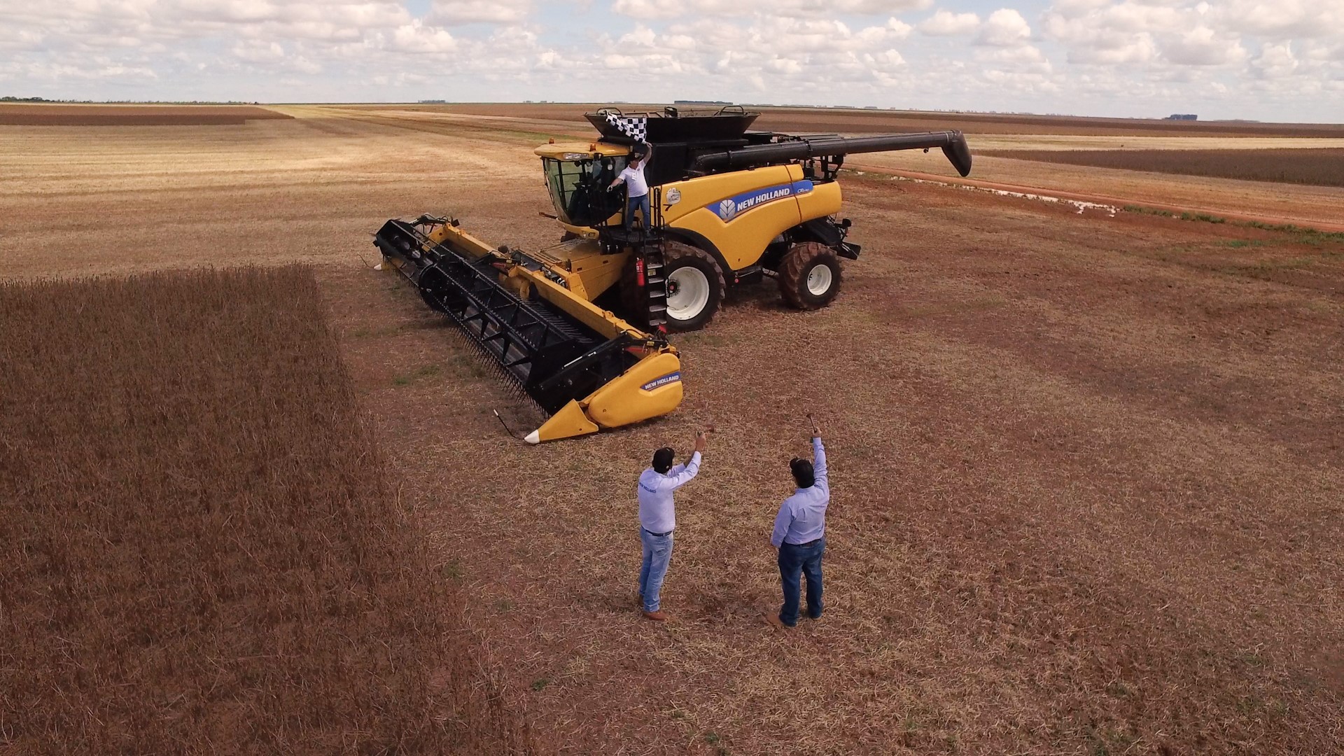 New Holland Agriculture, a brand of CNH Industrial, has set a new world record in soybean harvesting in Brazil