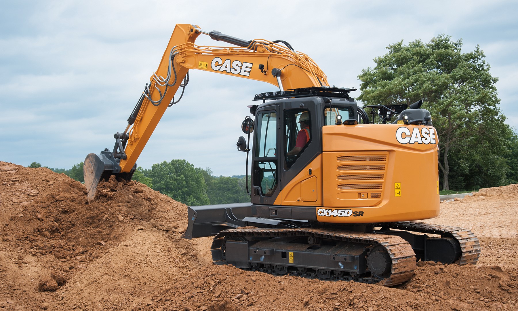 CASE CX145D SR Minimum-Swing Crawler Excavator