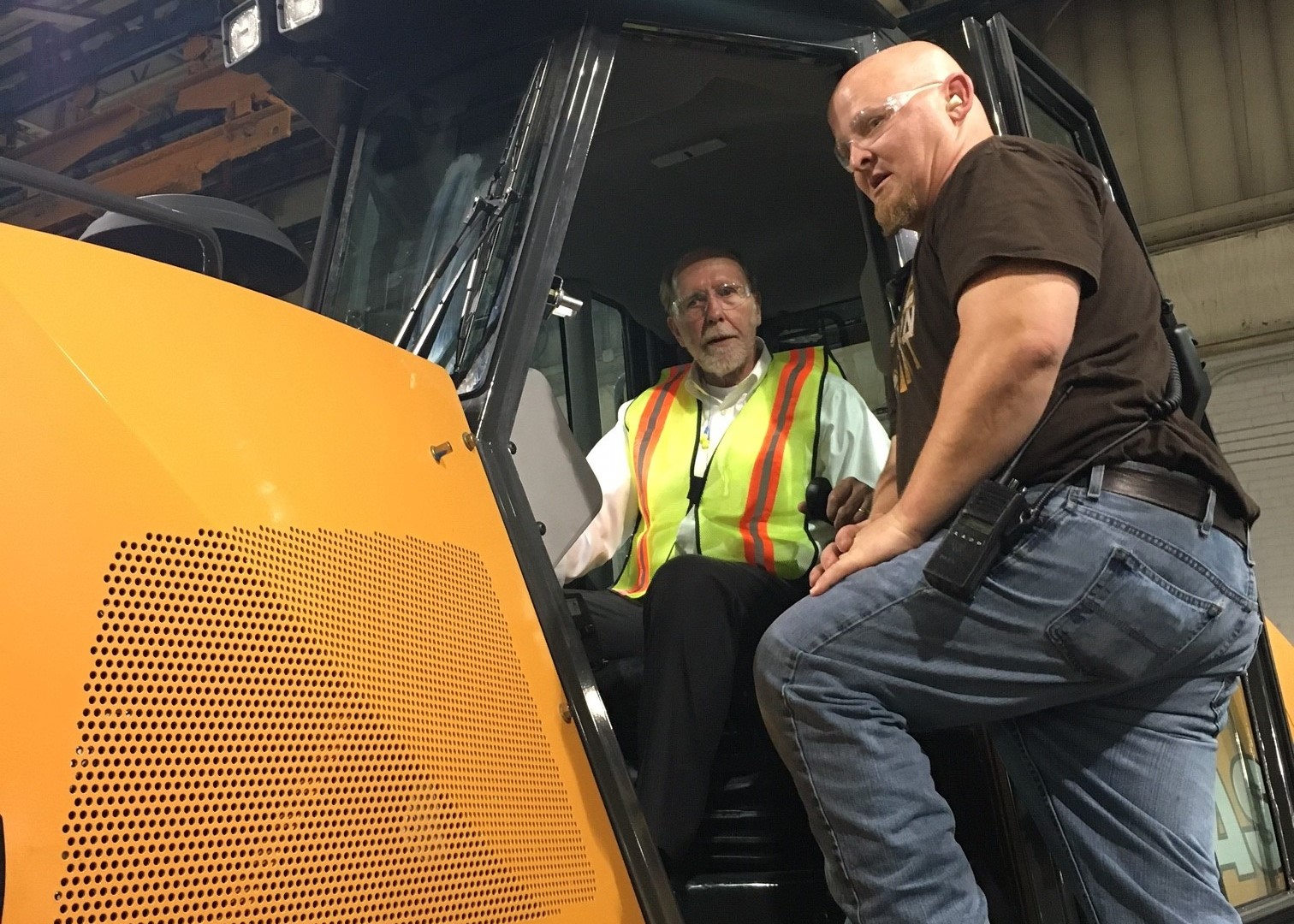 Congressman Loebsack visits Case Construction Equipment plant in Burlington, Iowa