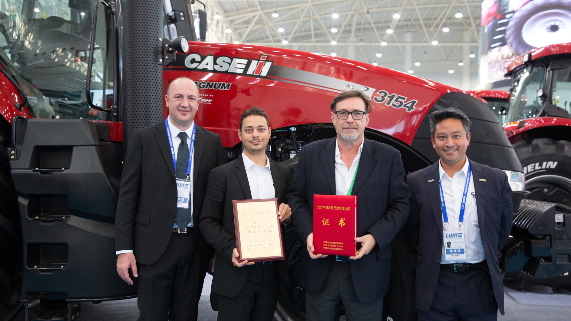 凯斯 Magnum™ 3154 拖拉机荣获2017中国国际农业机械展览会 产品创新奖