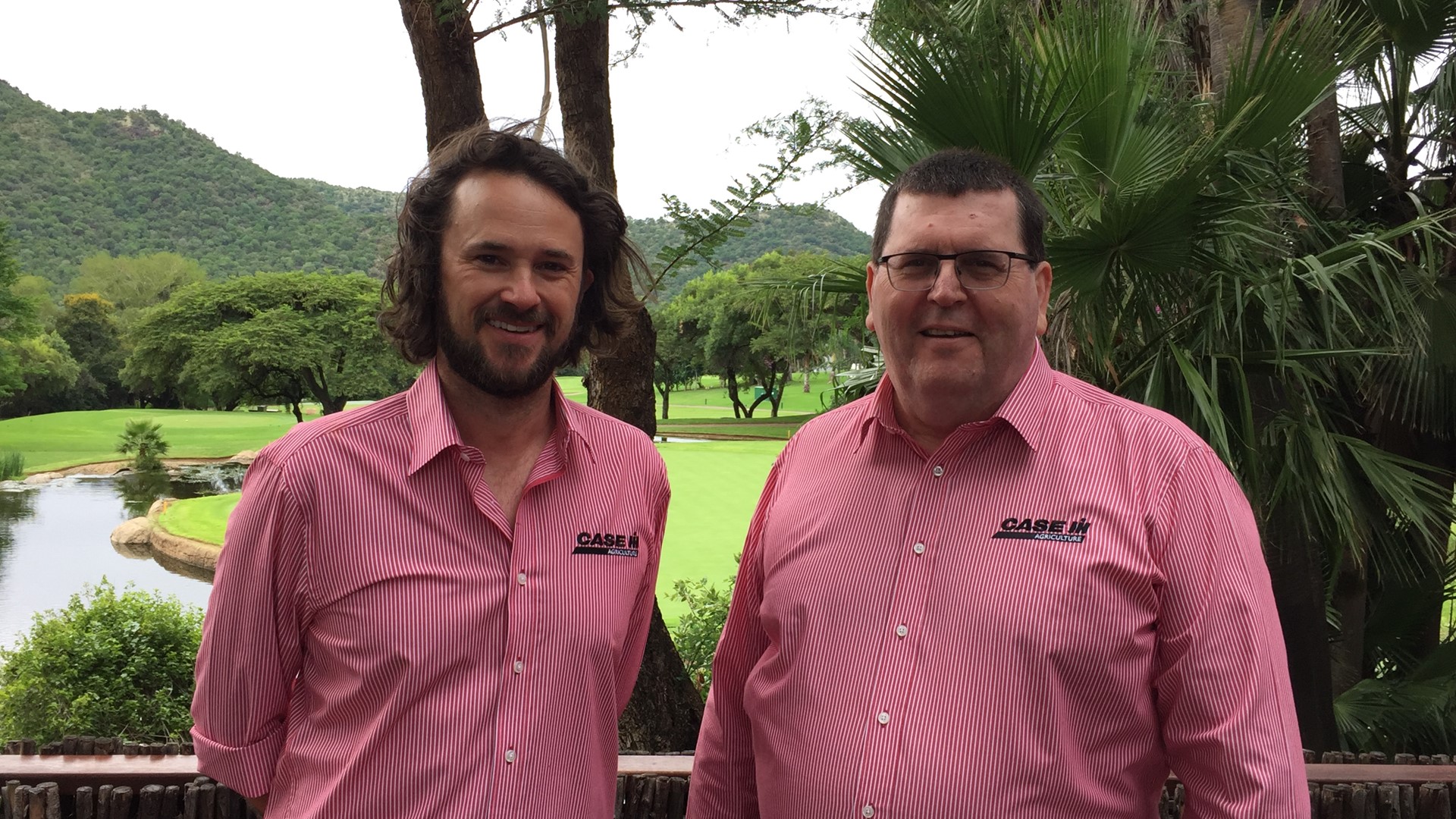 Pete McCann, Brand Leader for Australia and New Zealand and Bruce Healy, Case IH