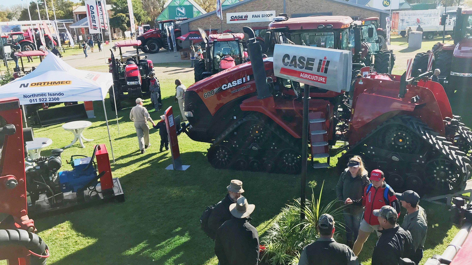 The Case IH set up at NAMPO 2018
