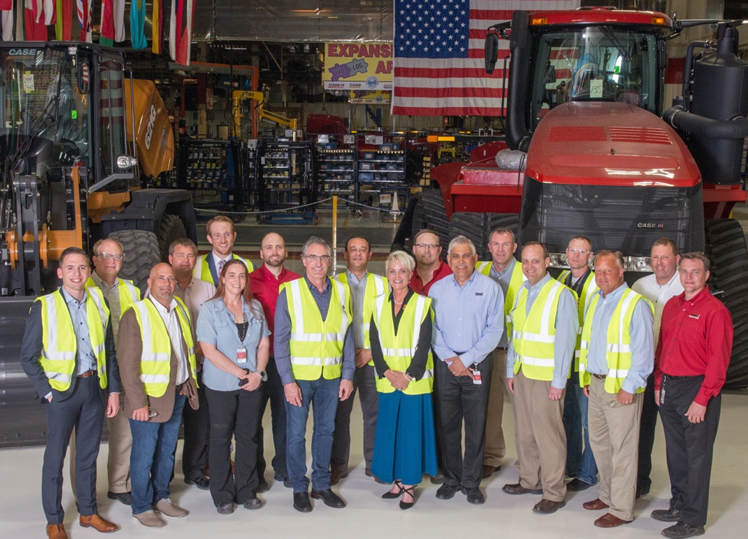 North Dakota Governor Doug Burgum and Labor Commissioner Michelle Kommer Visit CNH Industrial Manufacturing Facility