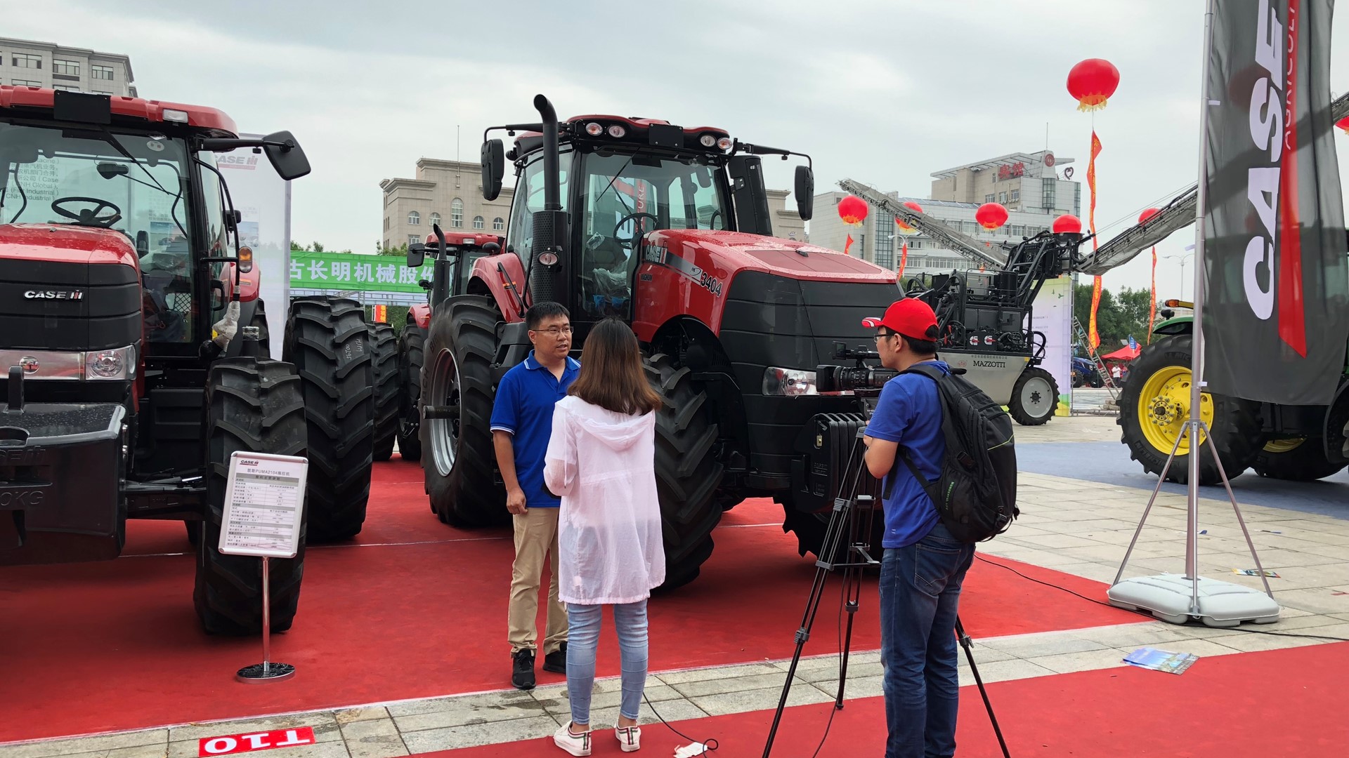 The Case IH stand at the Inner Mongolia Expo