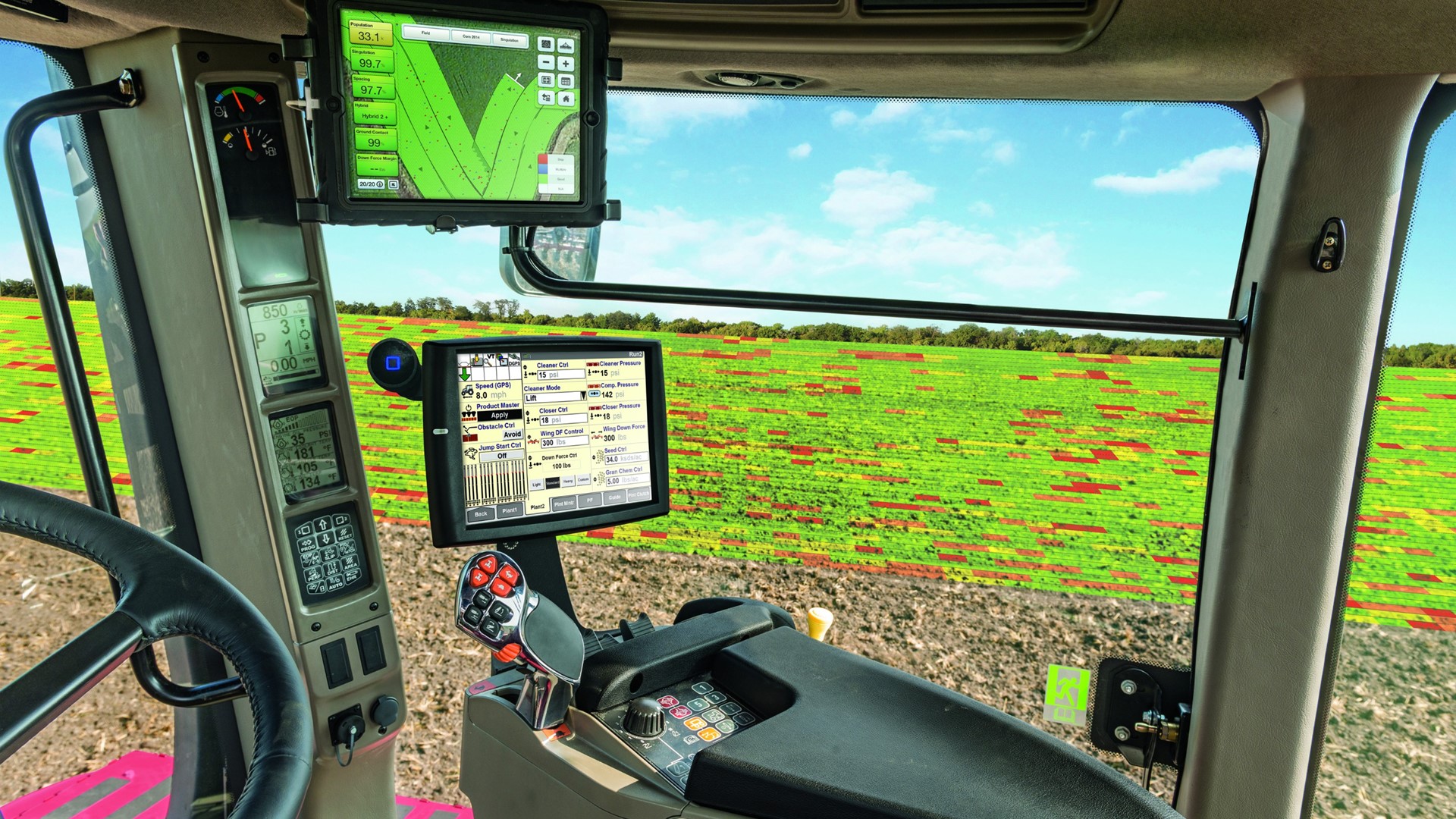 Case IH Early Riser planters can easily be equipped with The Climate Corporation FieldView high-definition mapping