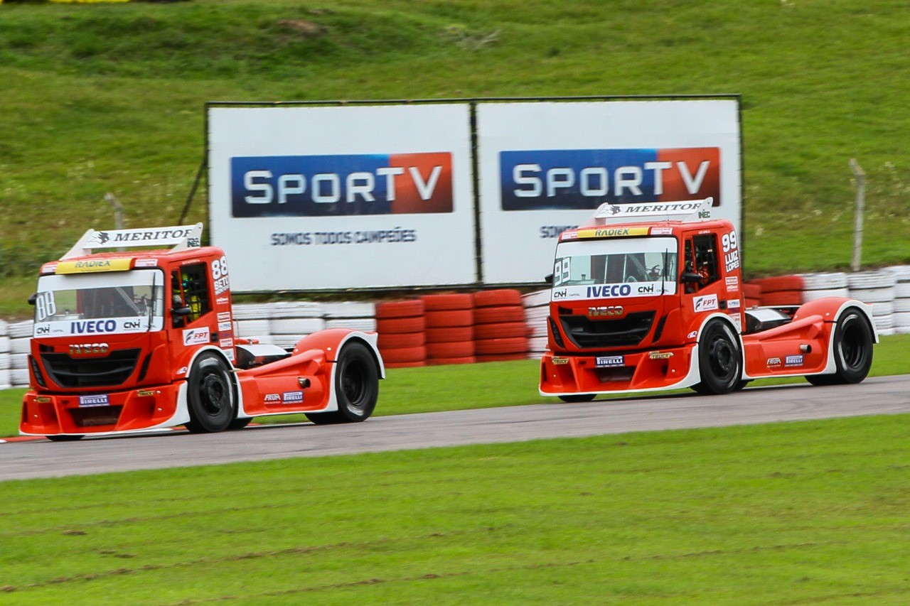 Motores FPT Cursor 13 equipam caminhões da Lucar Motorsports Foto: Duda Barros/Divulgação Copa Truck