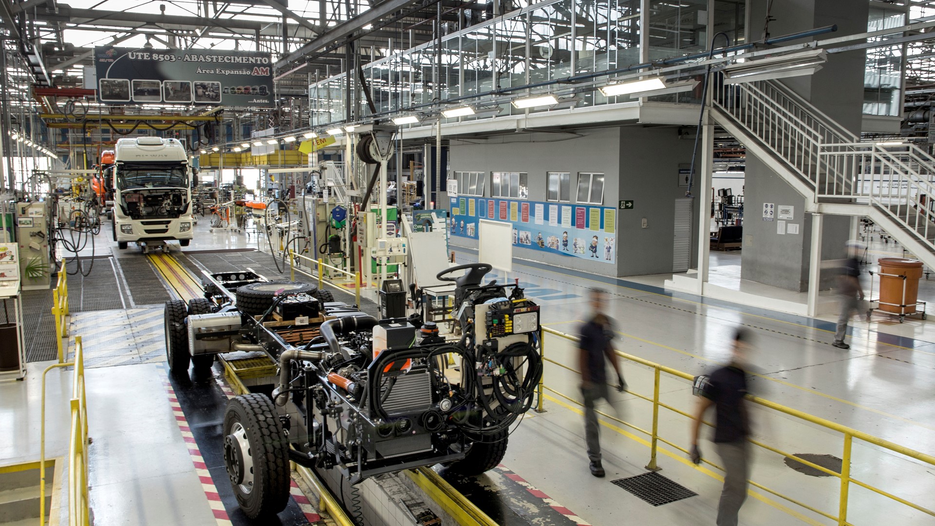 The IVECO commercial vehicles manufacturing facility in Sete Lagoas Brazil