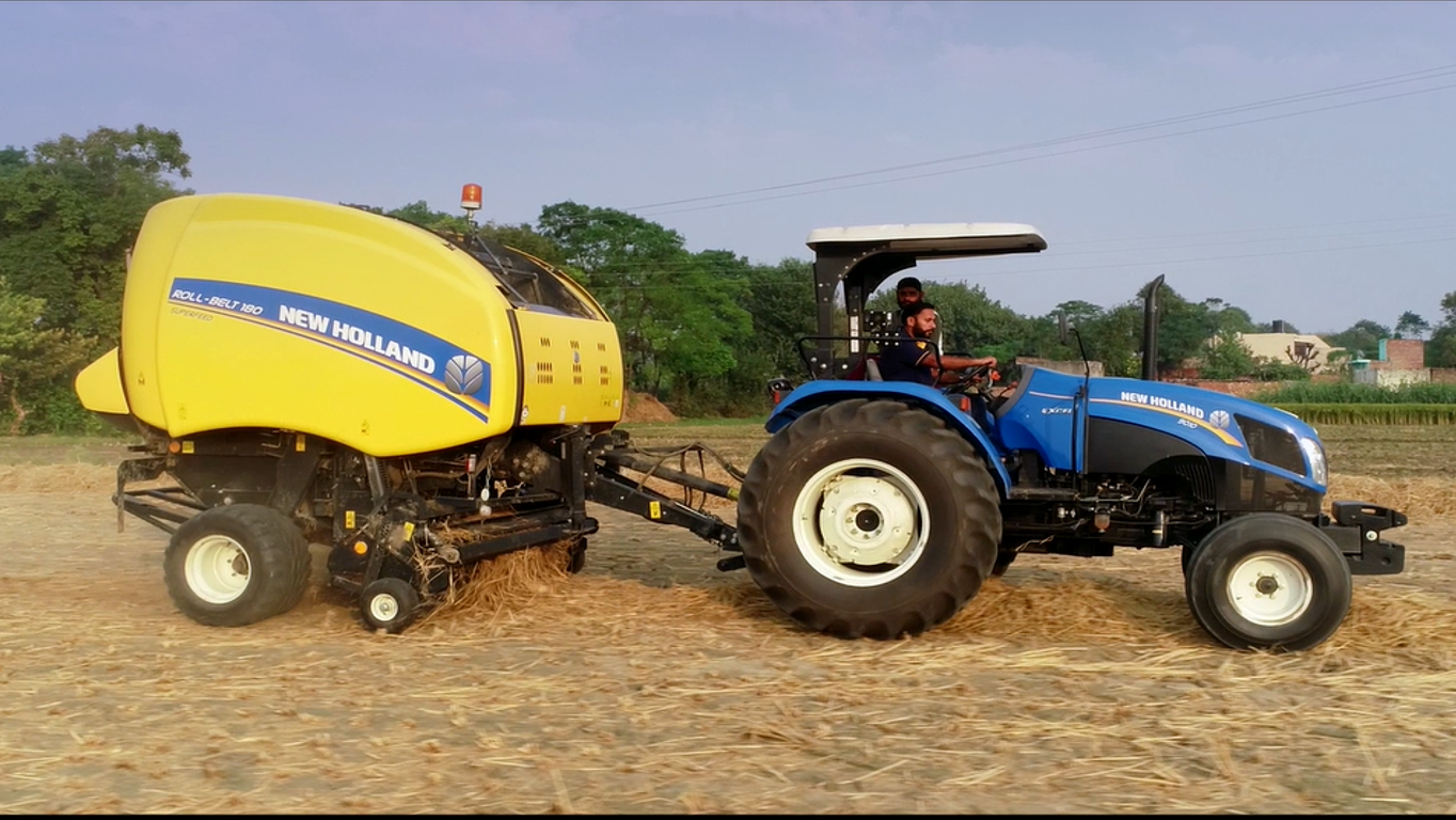 New Holland Roll-Belt™ 180, one of the biggest round balers in India