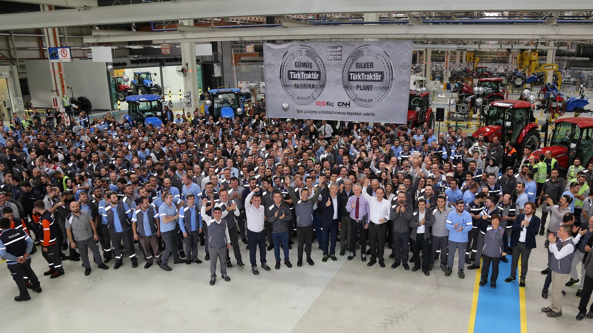 CNH Industrial's joint-venture TürkTraktör manufacturing facility in Erenler, Turkey has been certified WCM Silver