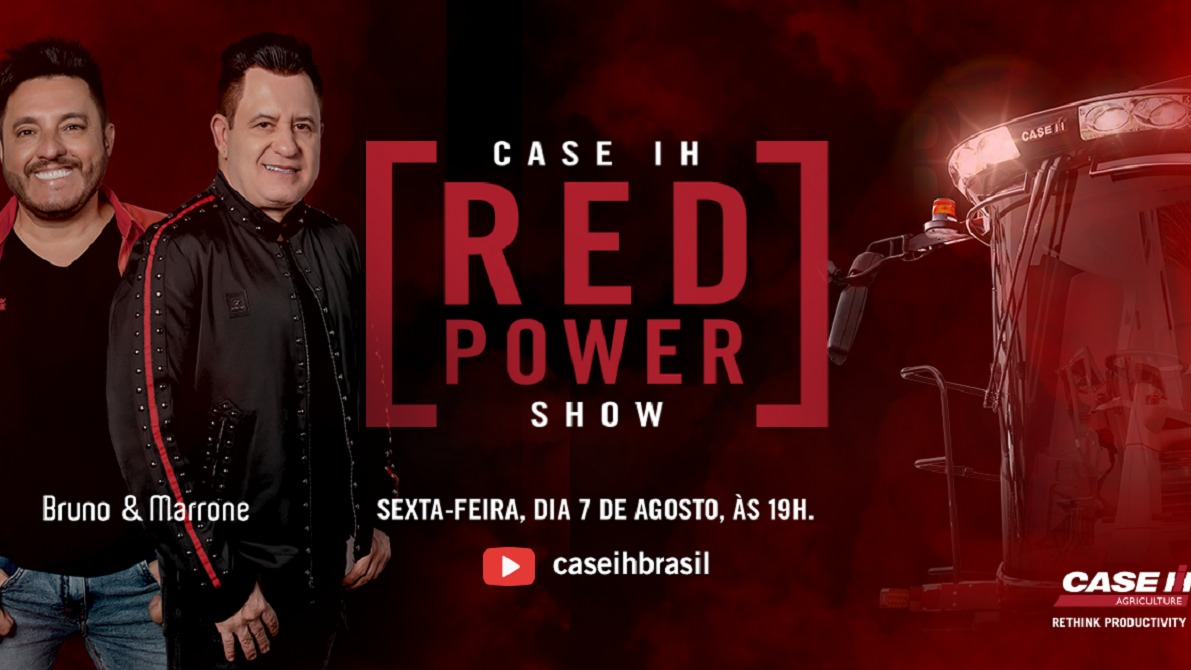 É hoje: Case IH Red Power Show com a dupla sertaneja Bruno e Marrone