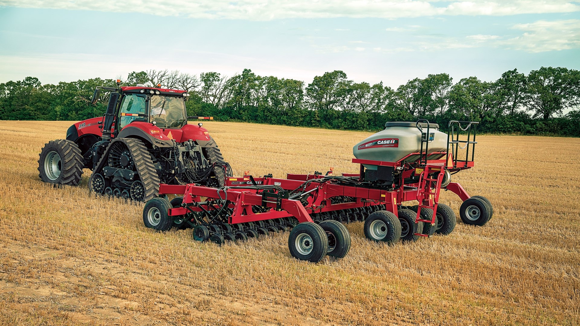 The Precision Disk™ 500T air drill is now available with the option of a single-rank frame with 15-inch spacing