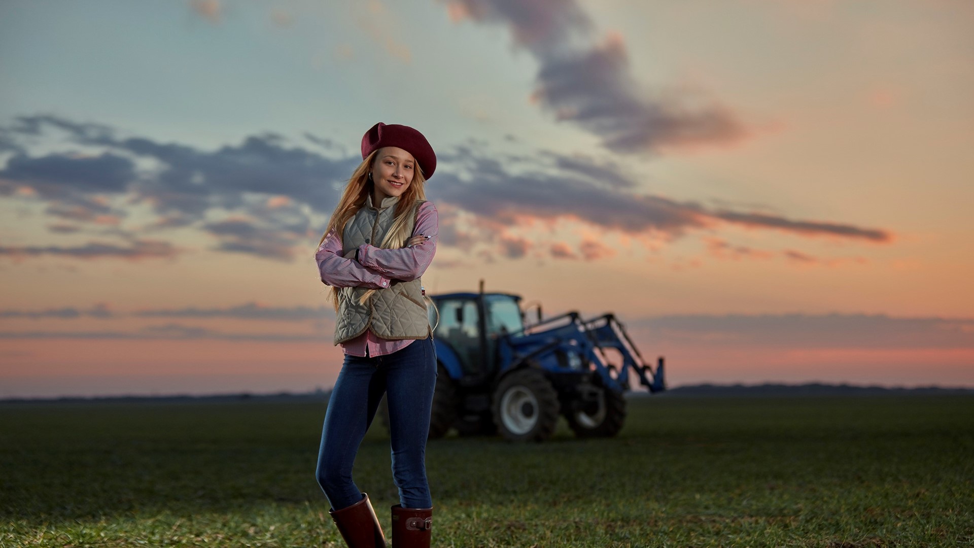 Agricultora e modelo, Florencia Arroyo nasceu na agricultura, na província de Córdoba, na Argentina