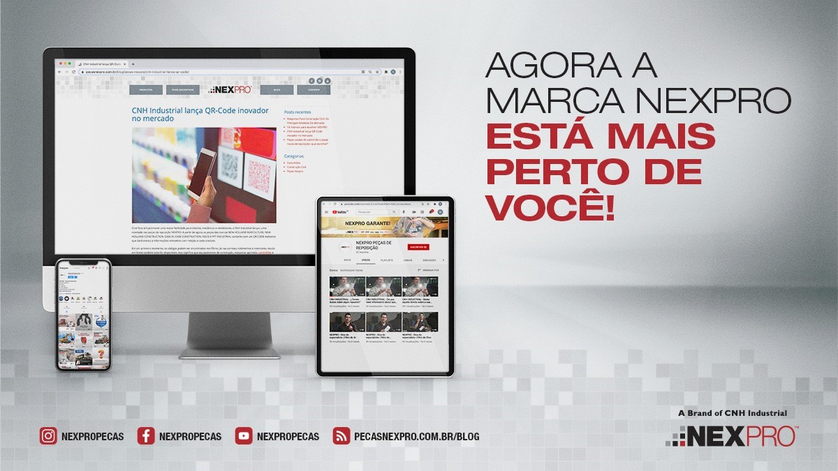 Linha de peças NEXPRO amplia presença digital com novo blog e redes sociais