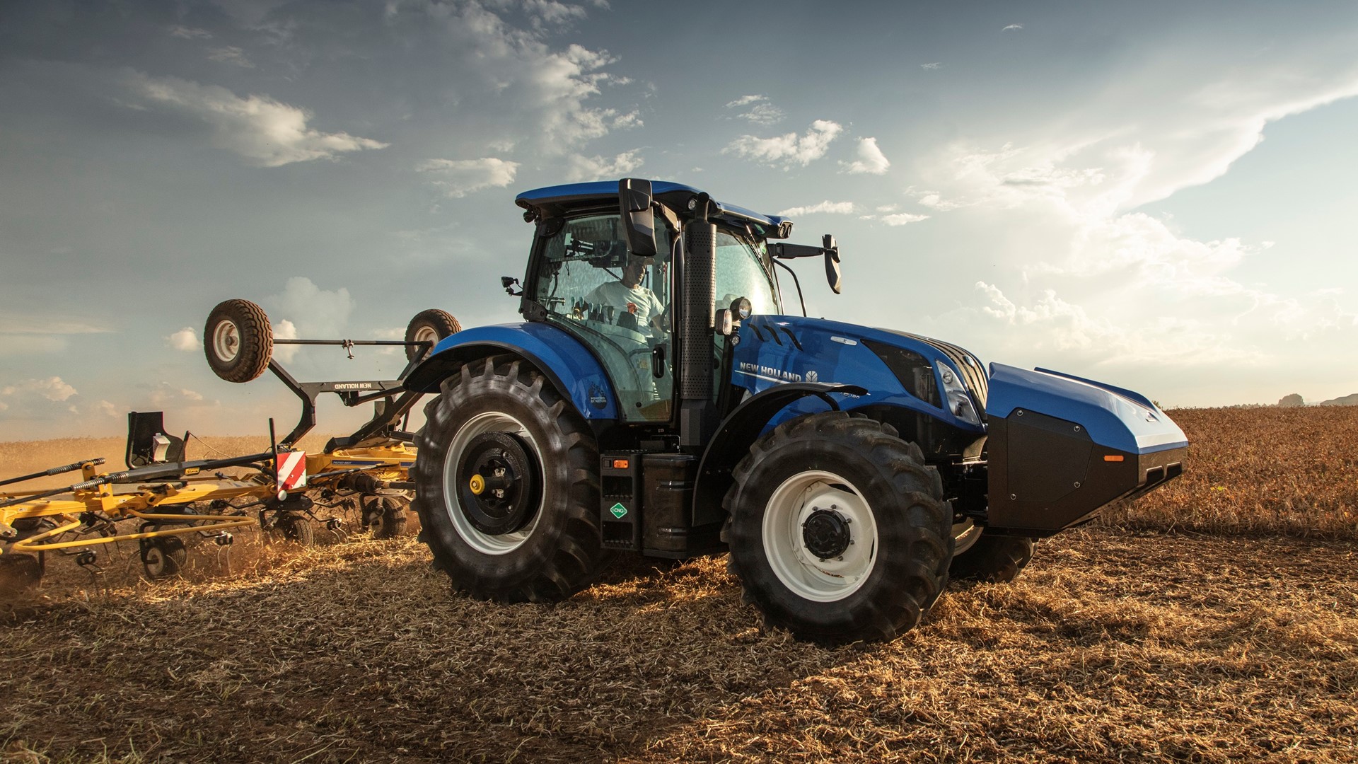 New Holland apresenta na Expointer trator biometano e colheitadeira com inteligência artificial