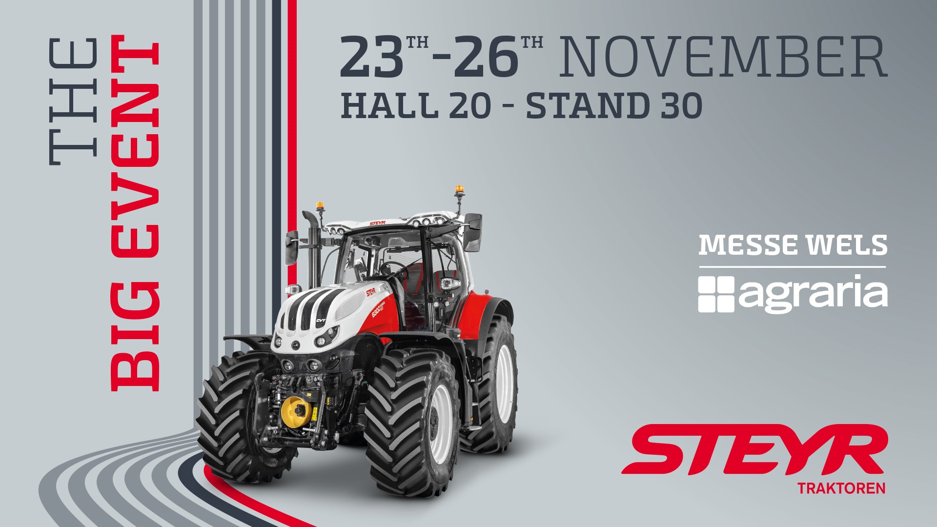 STEYR® SET TO SHOW LATEST TRACTOR AND TECHNOLOGY DEVELOPMENTS AT