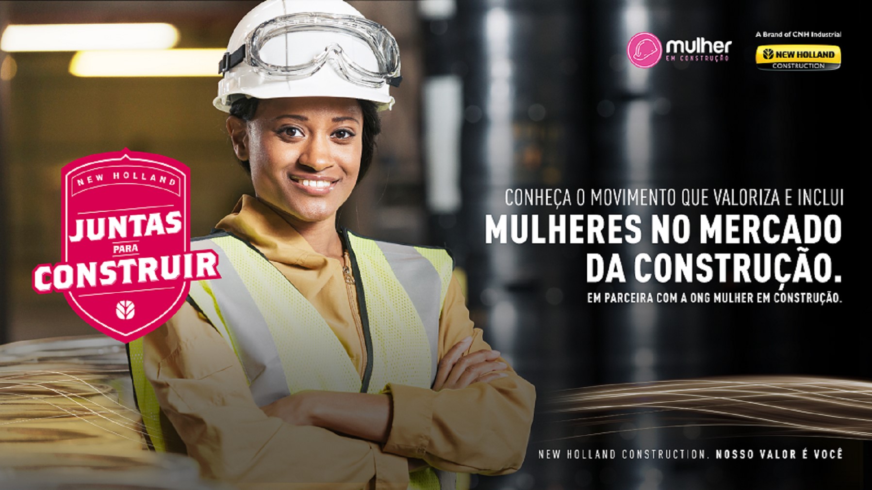 Mulheres conquistam espaço na operação de máquinas da New Holland Construction