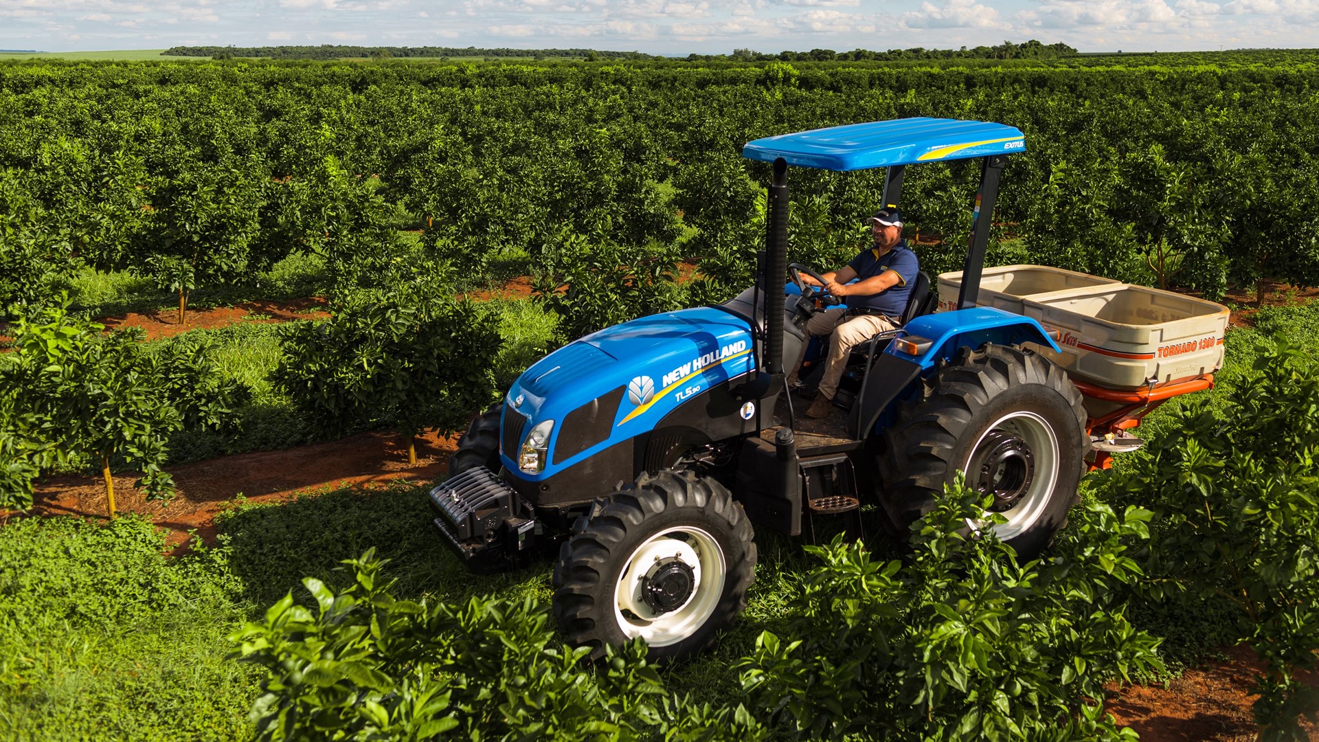 Telemetria para tratores da fam lia TL5 destaque da New Holland no Show Safra 2023