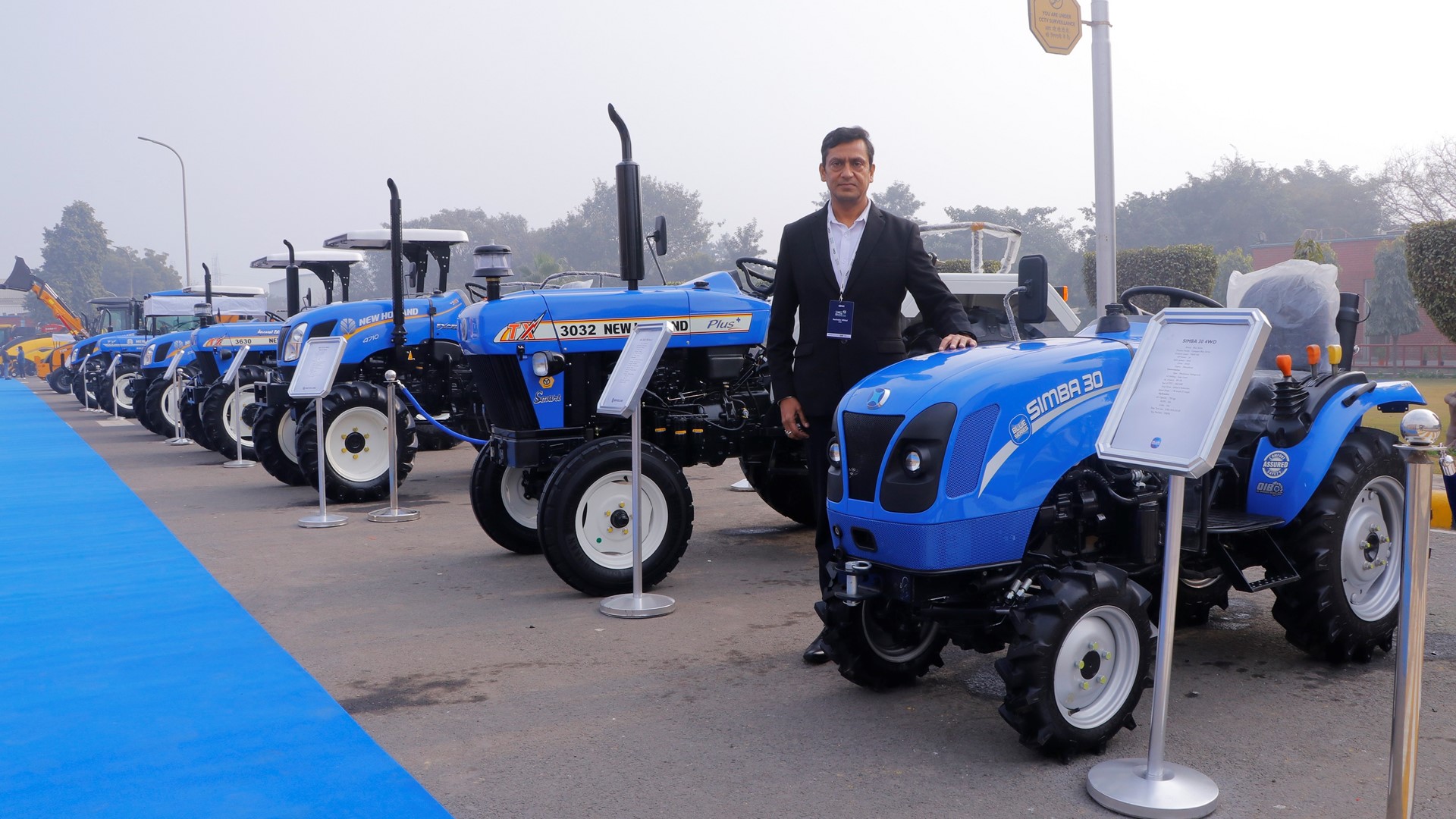 Mr Narinder Mittal Country Manager Managing Director Agriculture Business CNH India SAARC at the plant