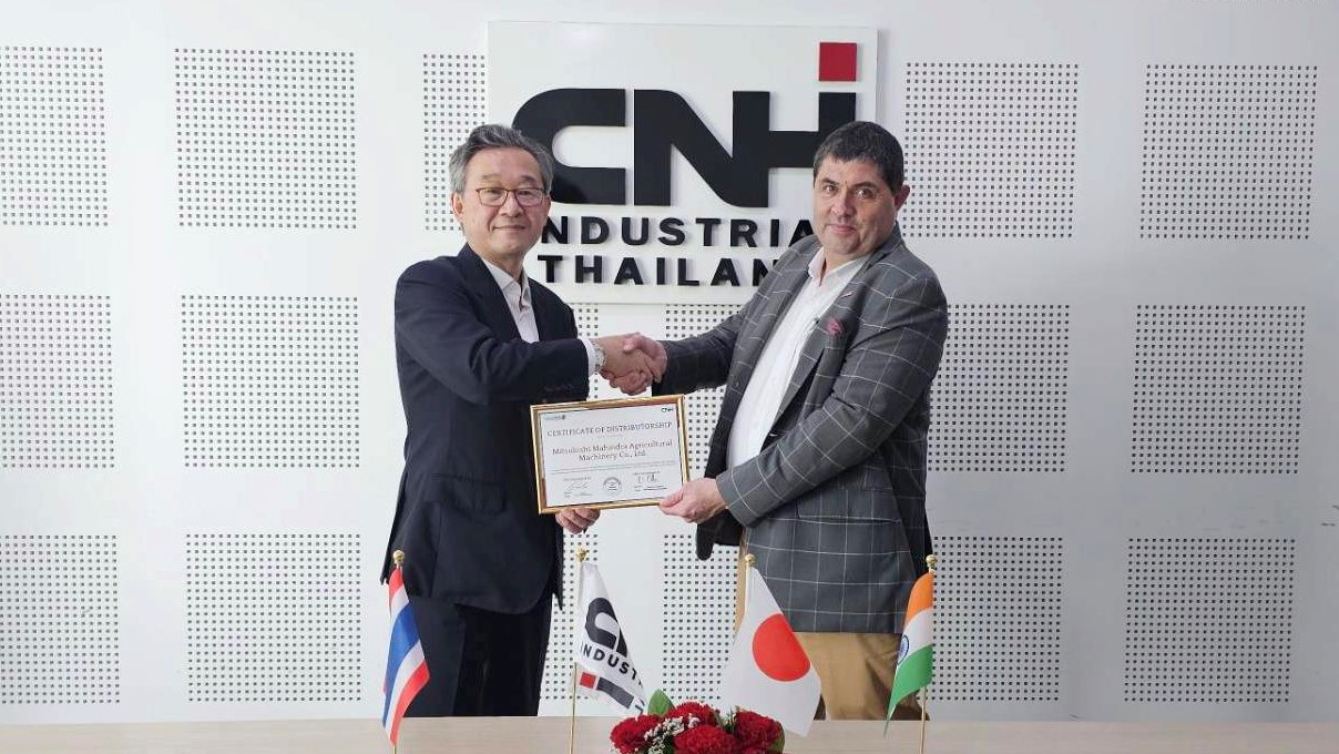 Mitsubishi Mahindra Agricultural Machinery and CNH sign Distributor Agreement for Case IH agricultural products in Japan