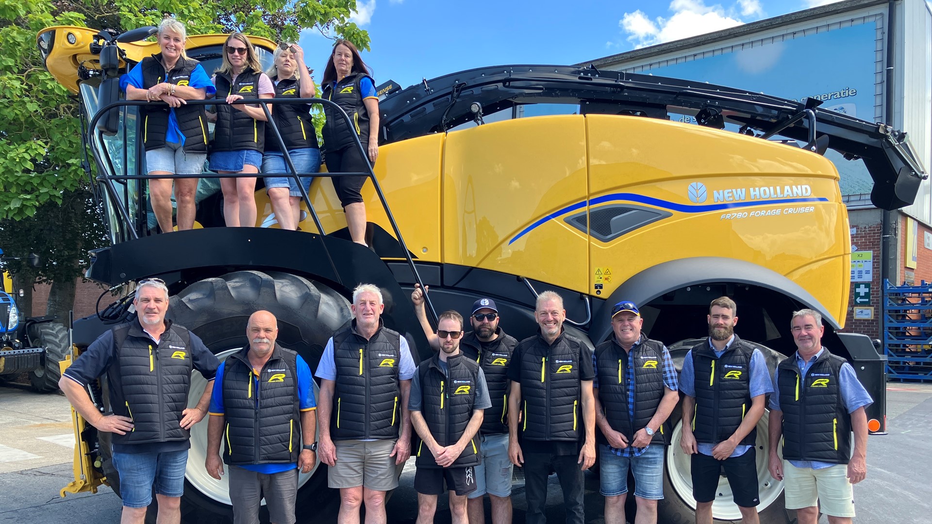 The New Zealand contingent who were in Europe recently visiting New Holland factories