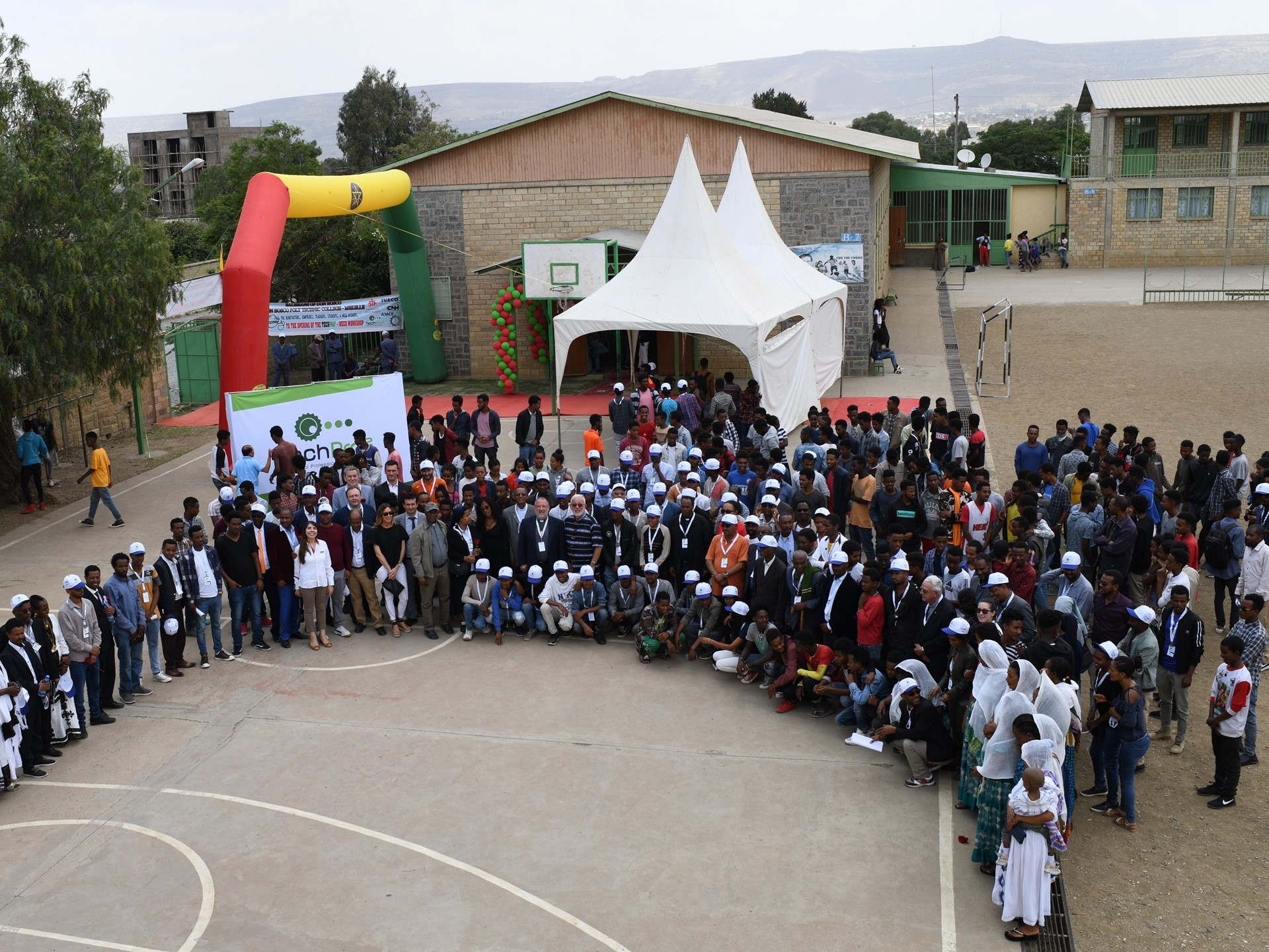 Group photo at inauguration ceremony of new TechPro2 youth training program in Mekelle, Ethiopia