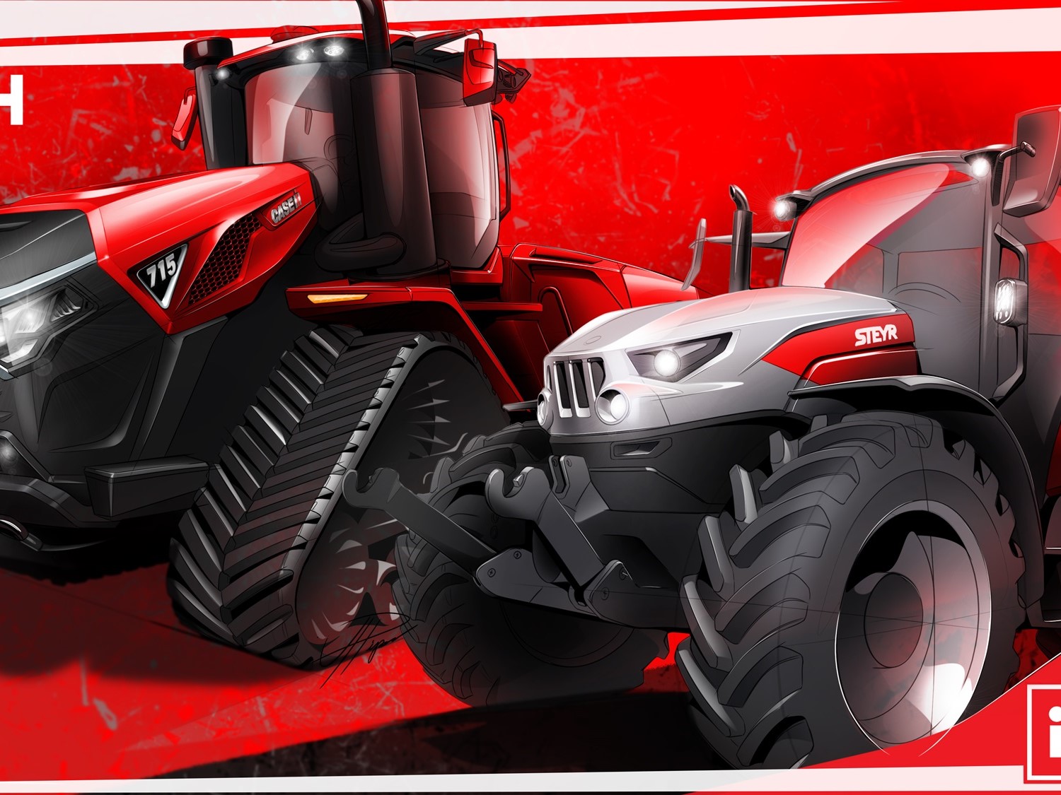 iF Design Award winning Quadtrac 715 and STEYR Plus Tractors