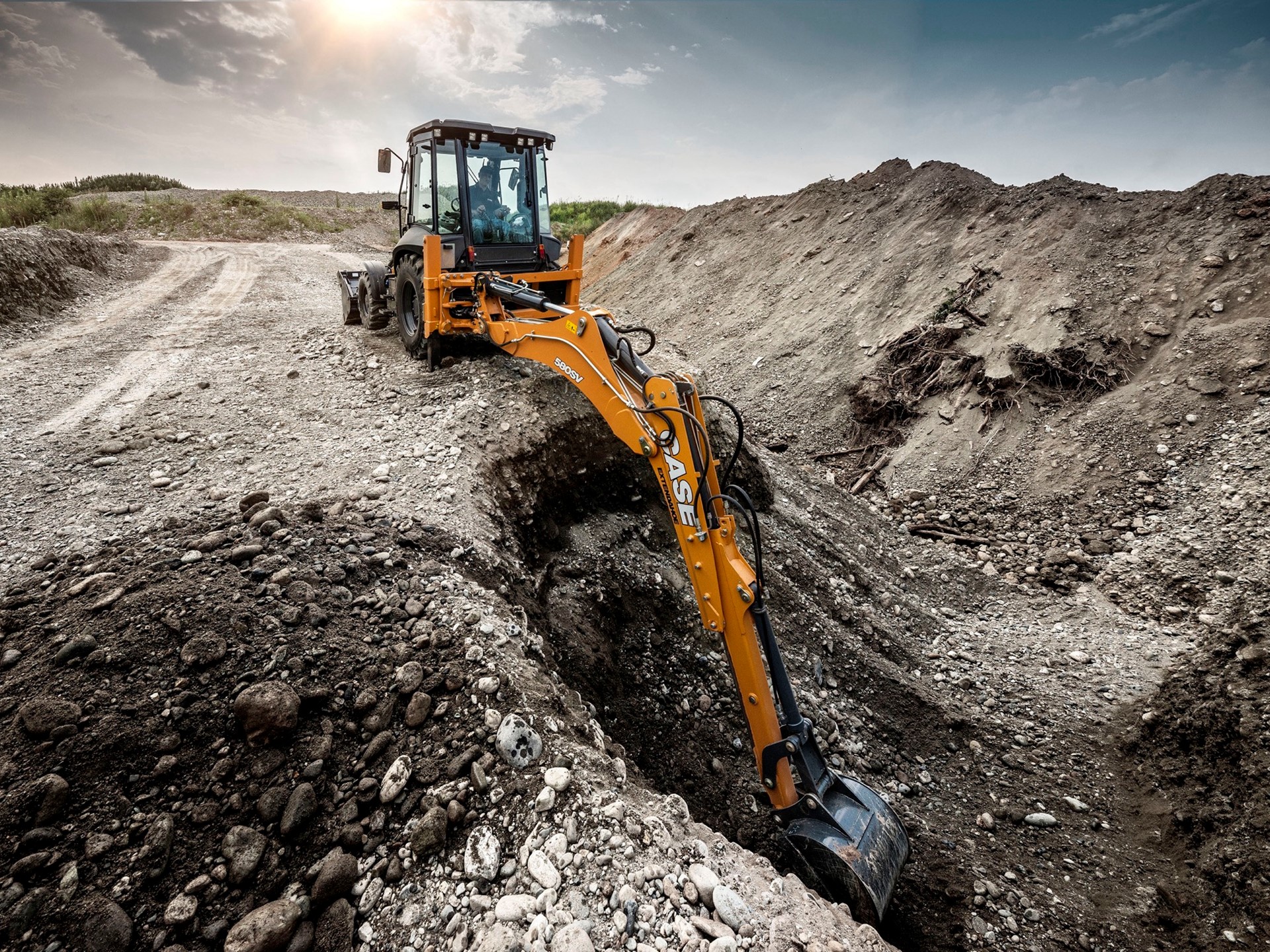 CASE TLB 580SVsideshift