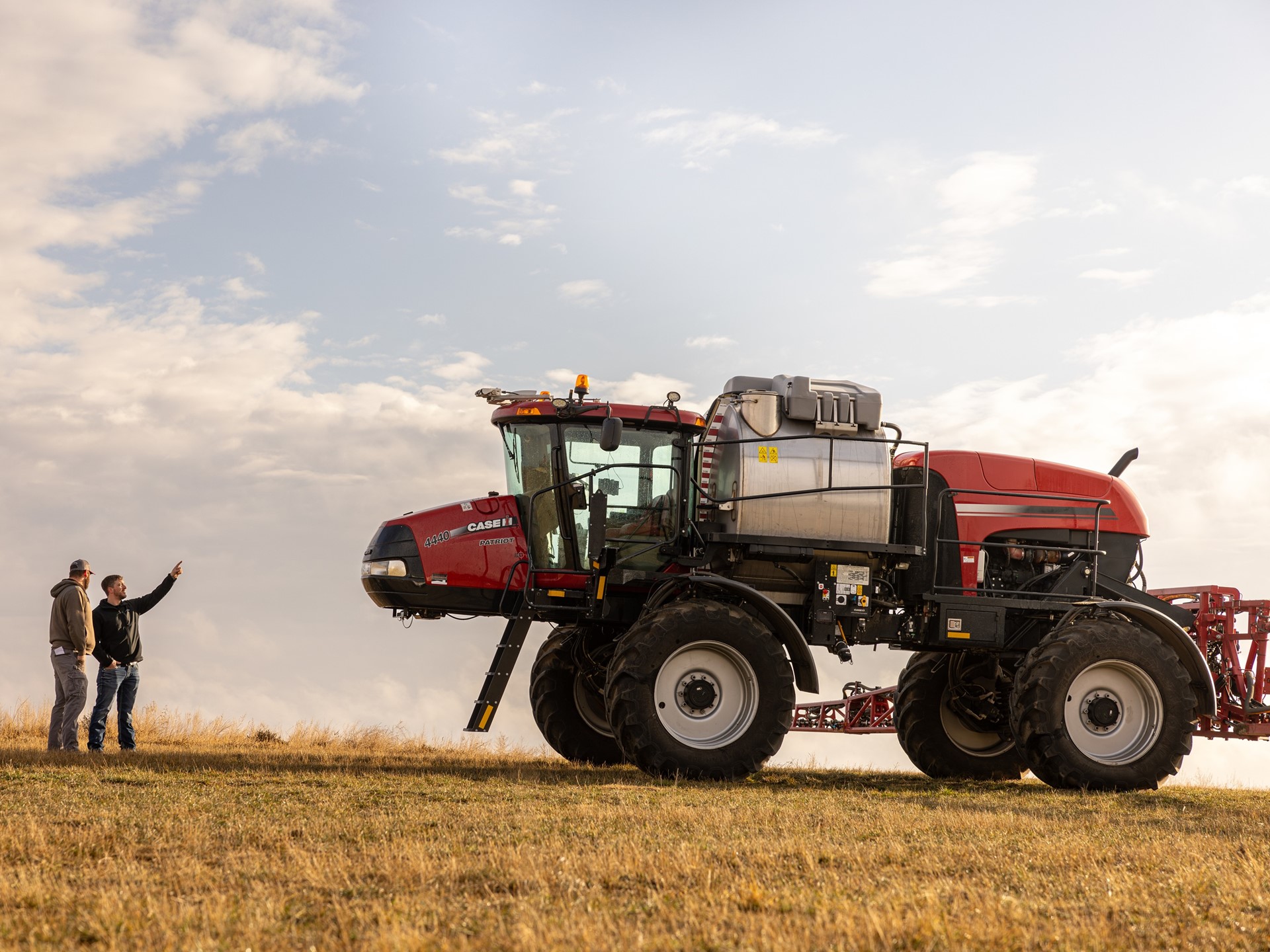 Raven Augmenta field analyzer on a Case IH Patriot