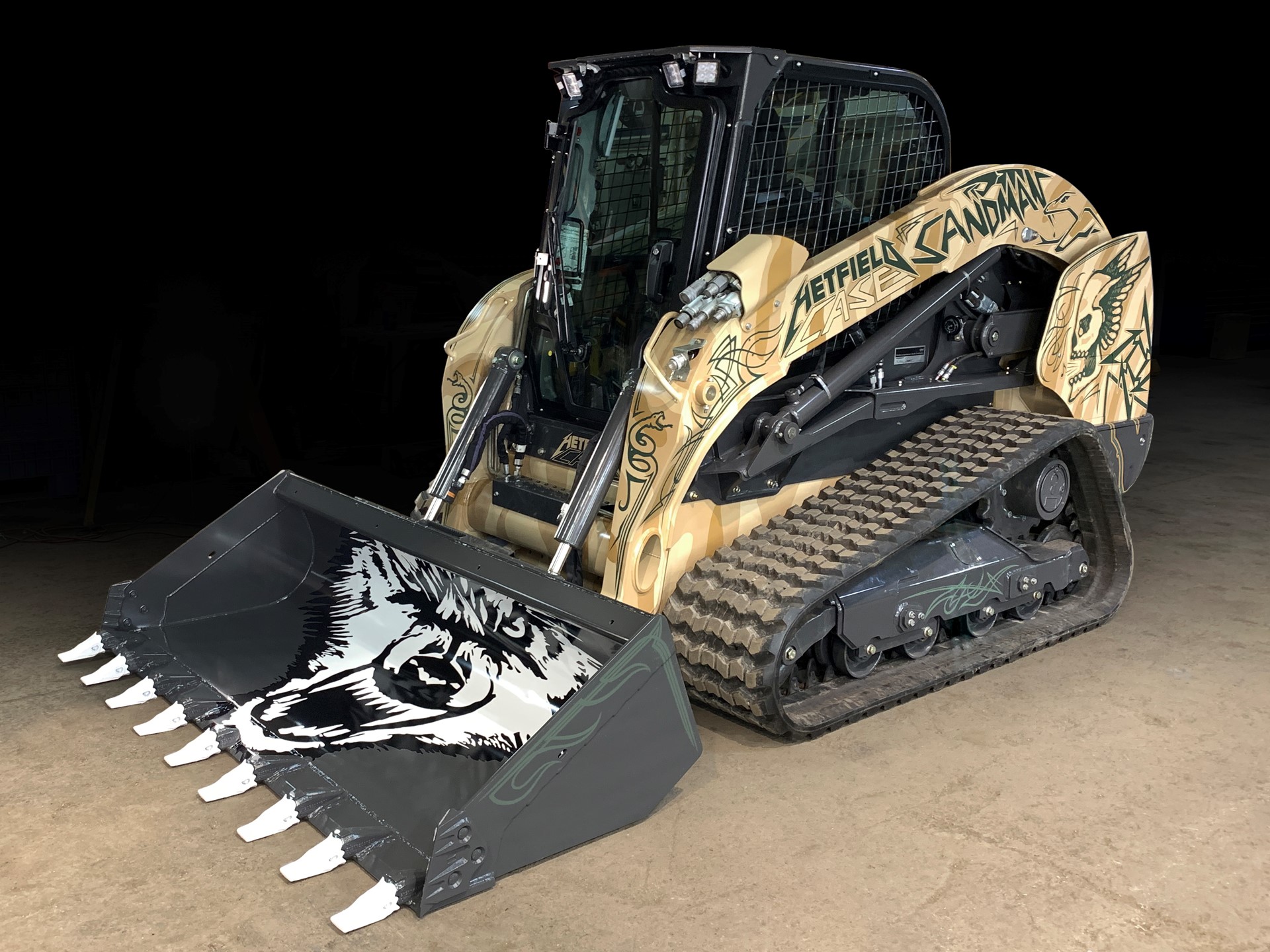 Special edition CASE compact track loader front left view