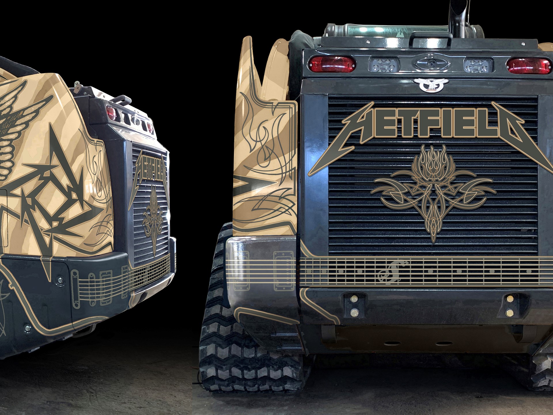 Special edition CASE compact track loader rear view