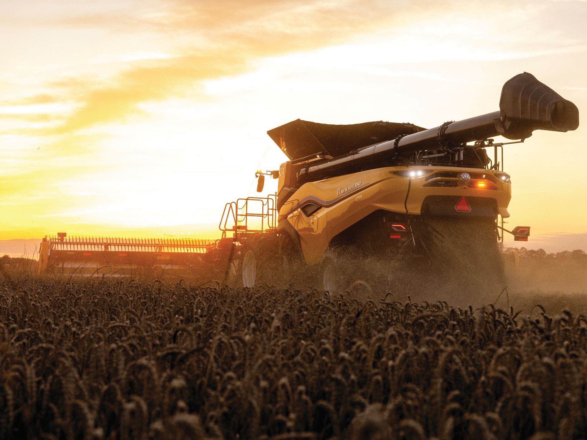 New Holland celebrates a half century of Twin Rotor combines