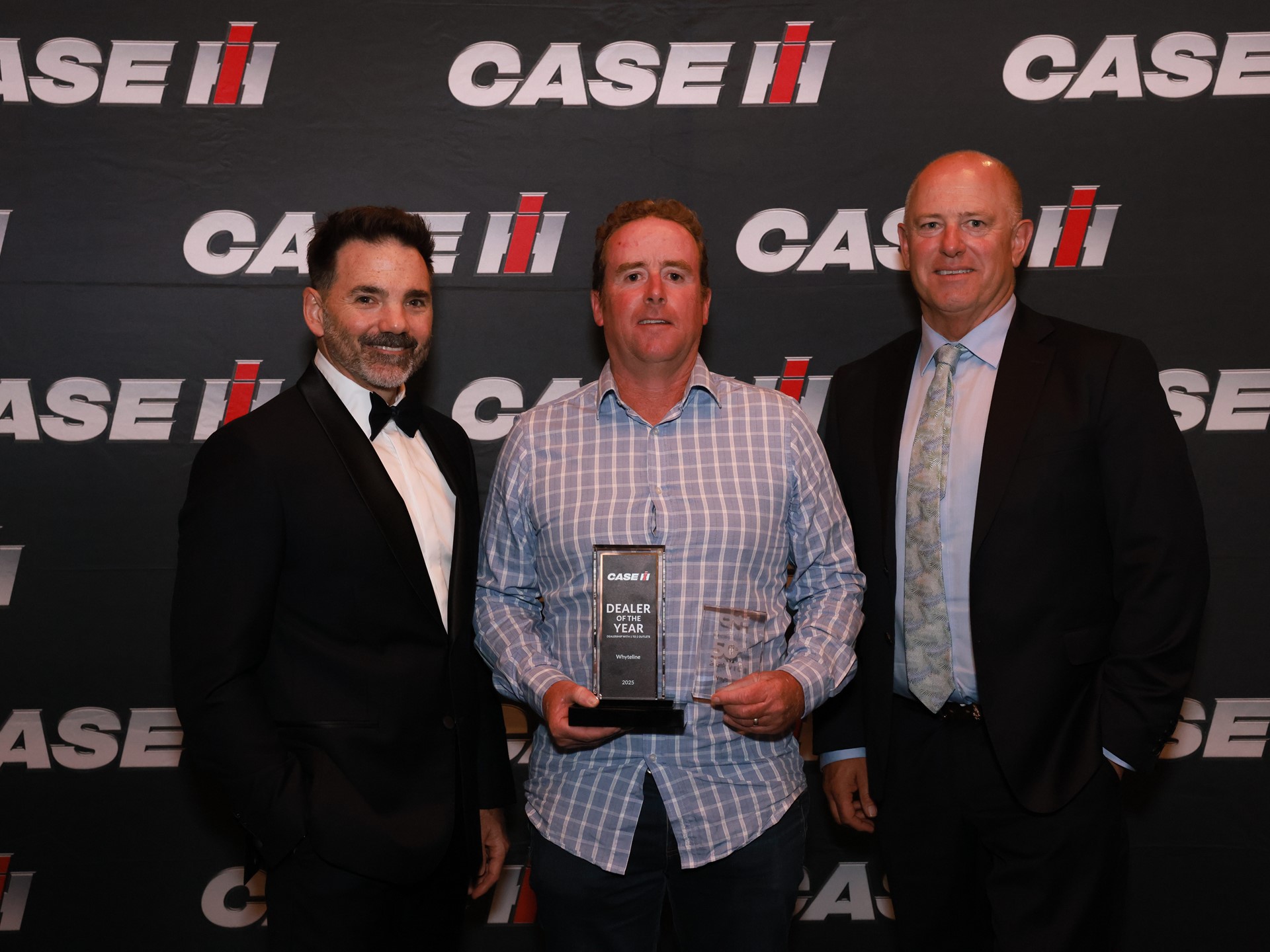 The Whyteline team and CNH team celebrating at the Dealer of The Year Awards in Adelaide South Australia