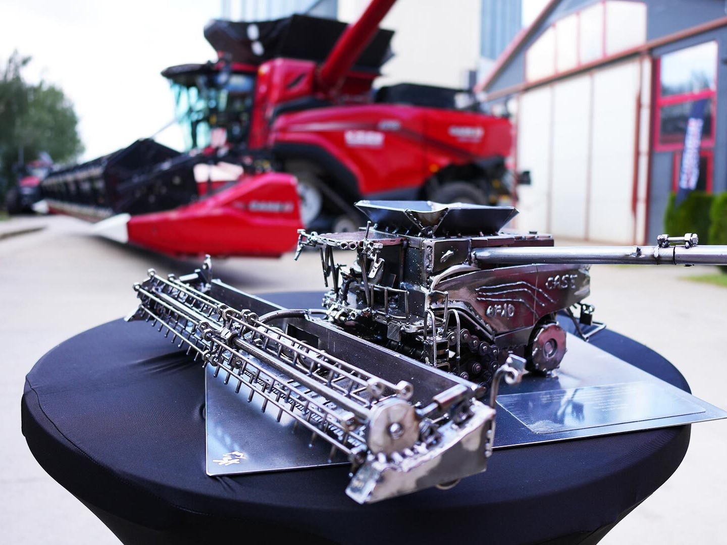 First Case IH AF10 combine harvester in Poland delivered to the Zamo region
