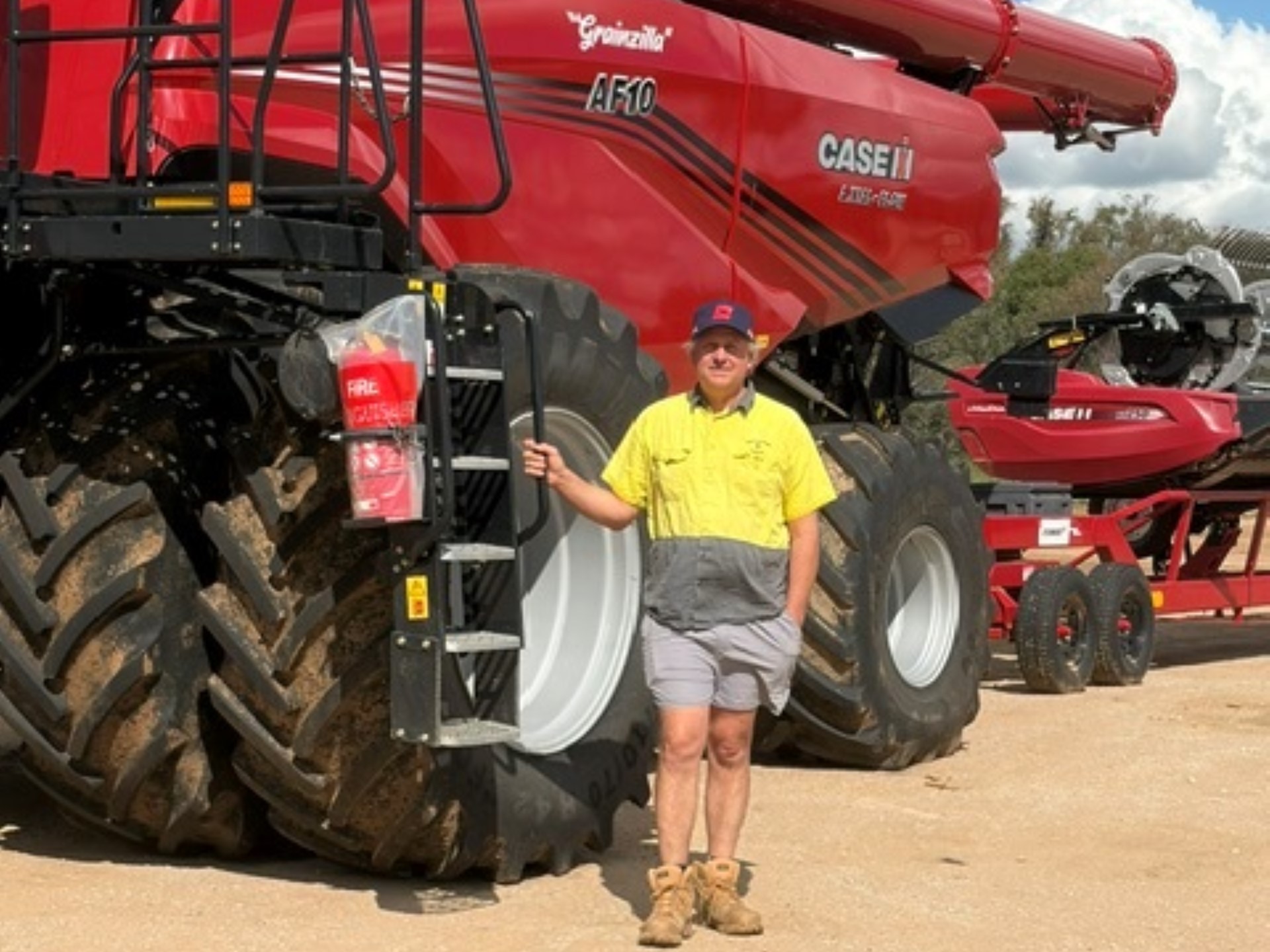 Case IH AF combines managing the hard yards across the Baxter family s 14 000 hectare operation