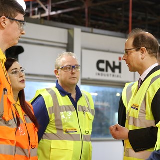 CNH Industrial manufacturing facility welcomes Royal Visit from HRH The Earl of Wessex KG GCVO