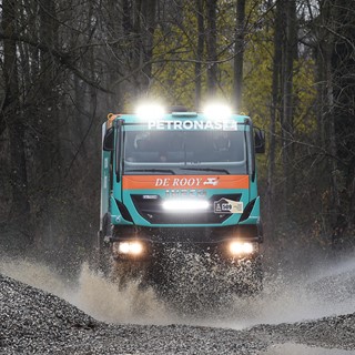 An Iveco Trakker, an off-road vehicle that will compete in the 2015 Dakar rally