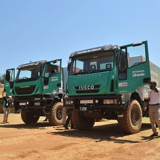 Tested By Dakar Iveco Trakkers were used for test drives at the launch of the new CNH Industrial facility