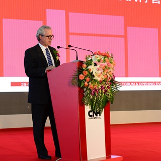 CNH Industrial CEO Richard Tobin at the opening ceremony of the new Harbin Industrial Complex