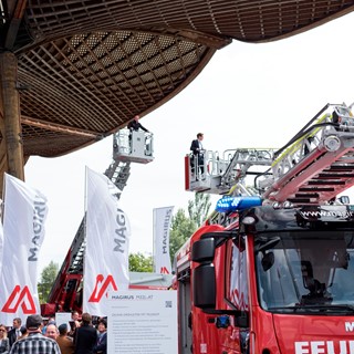 Opening of the Magirus stand at Interschutz 2015