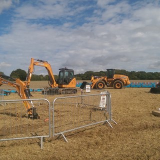 A range of Case equipment at the Car Fest