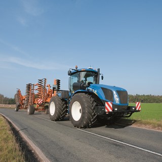 New Holland T9.560 undertaking road transport