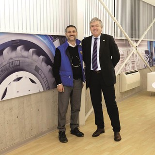 Carlo Lambro and the Jesi Plant Manager at New Holland Customer Centre in Jesi