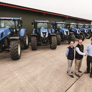 New Holland Dealership handed over the variety of sophisticated T6 and T7 tractors to Alan Bartlett and Sons Ltd