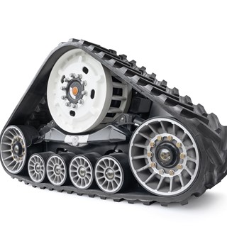 New Holland SmartTrax™ rubber tracks with Terraglide suspension
